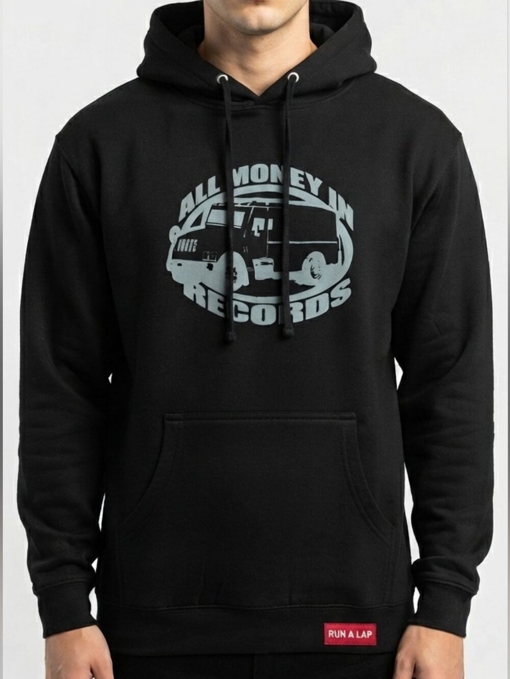 THE MARATHON CLOTHING All Money In Records Hoodie in Black Size Small